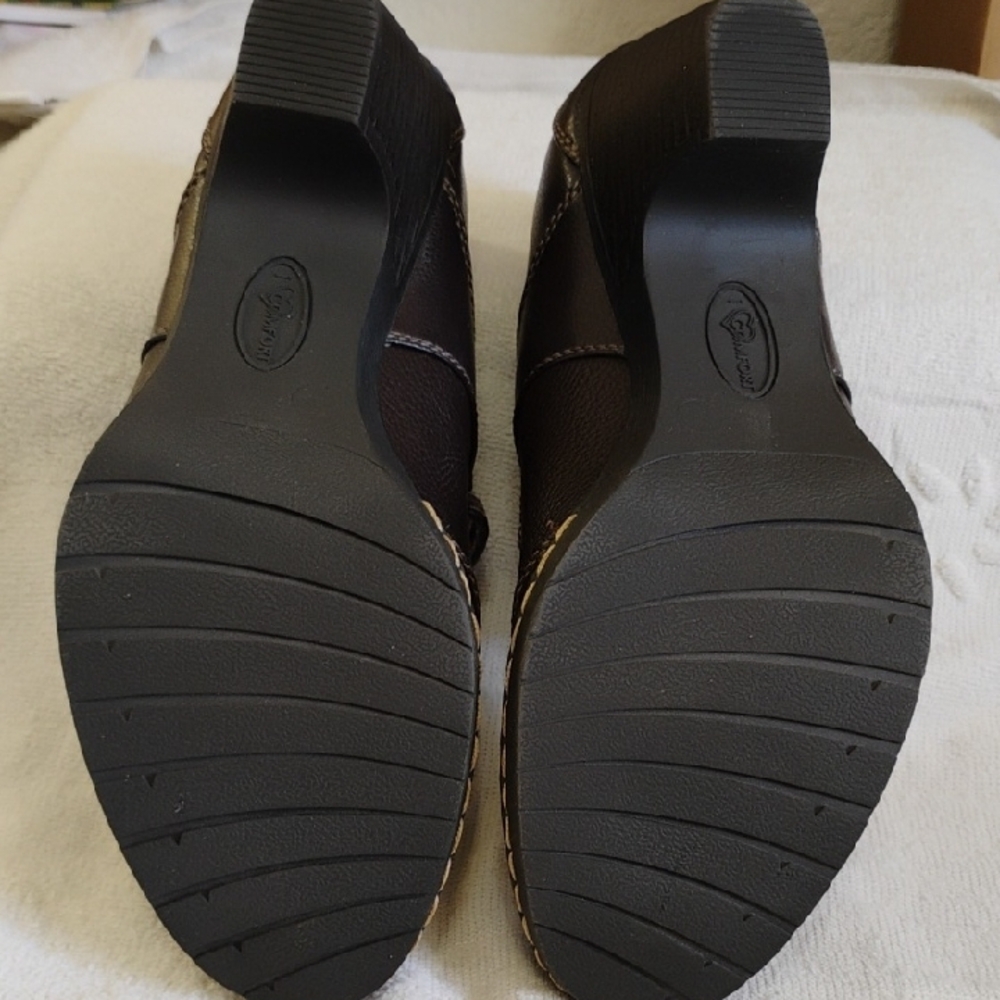 I Love Comfort Brown Leather Mary Jane Style 8.5 - Picture 4 of 9
